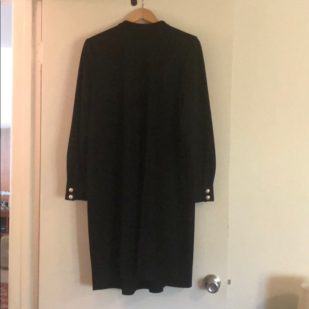 Eloquii Black Dress with Pearl Buttons